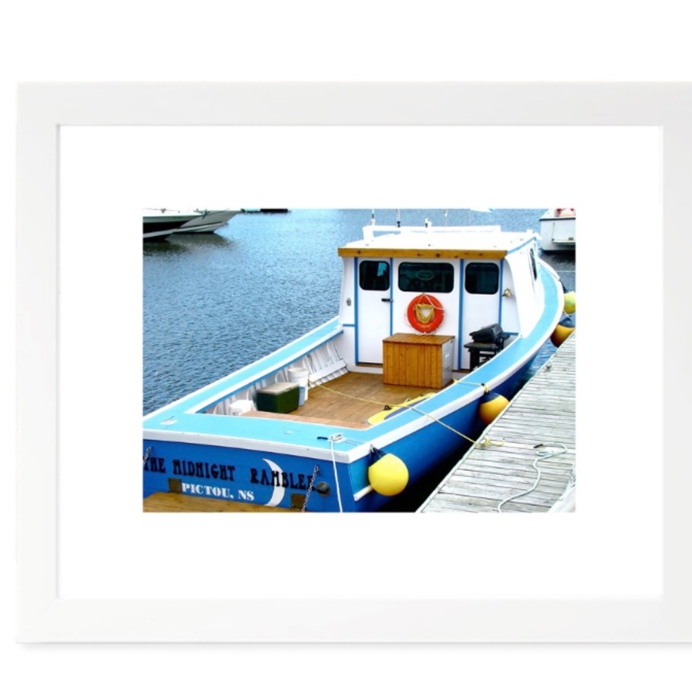 Harbour Boat Art Print